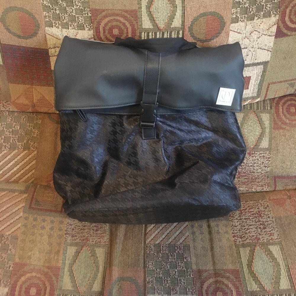 Tanger Exclusive Black Faux Leather Backpack